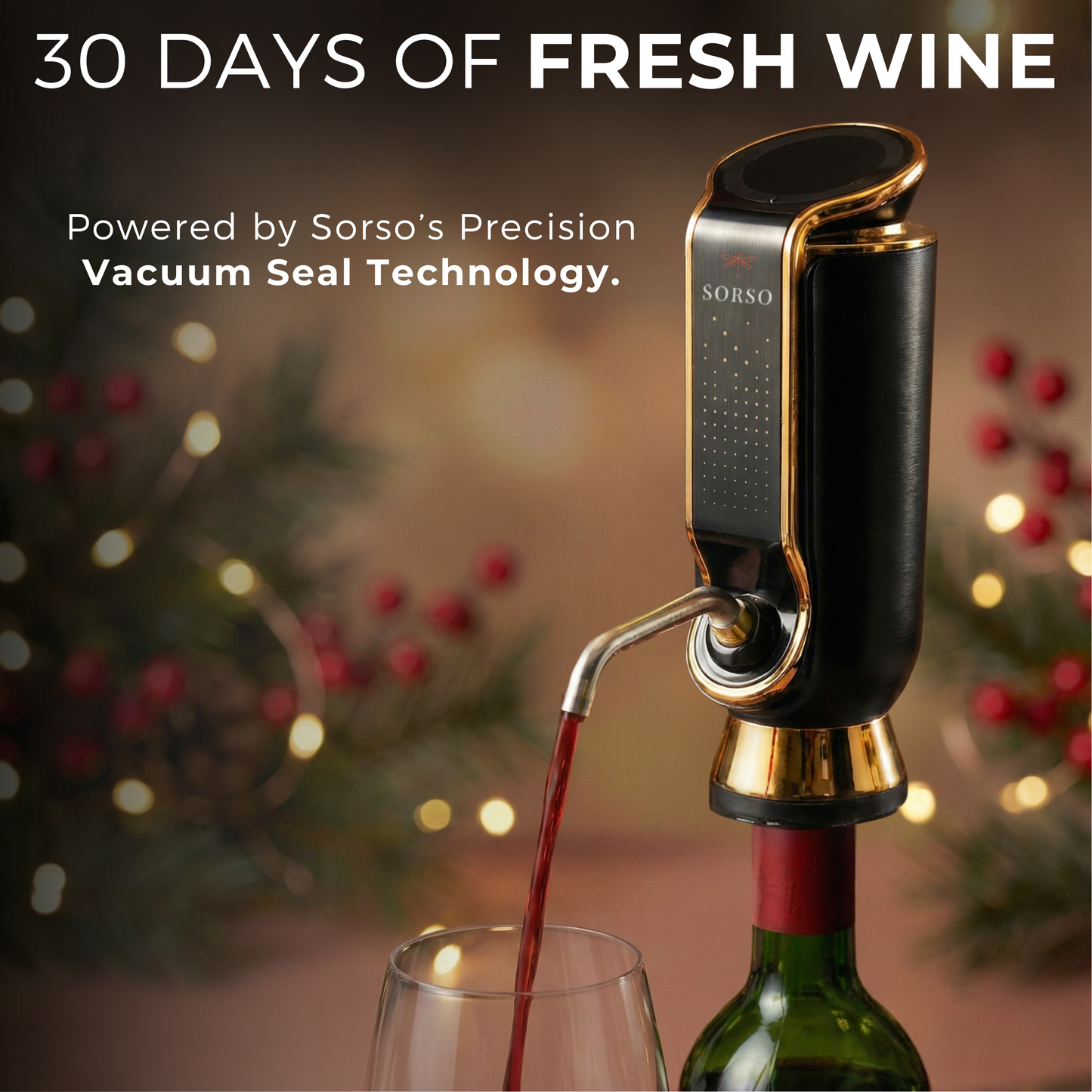 Sorso Wine Aerator, Preserver & Dispenser